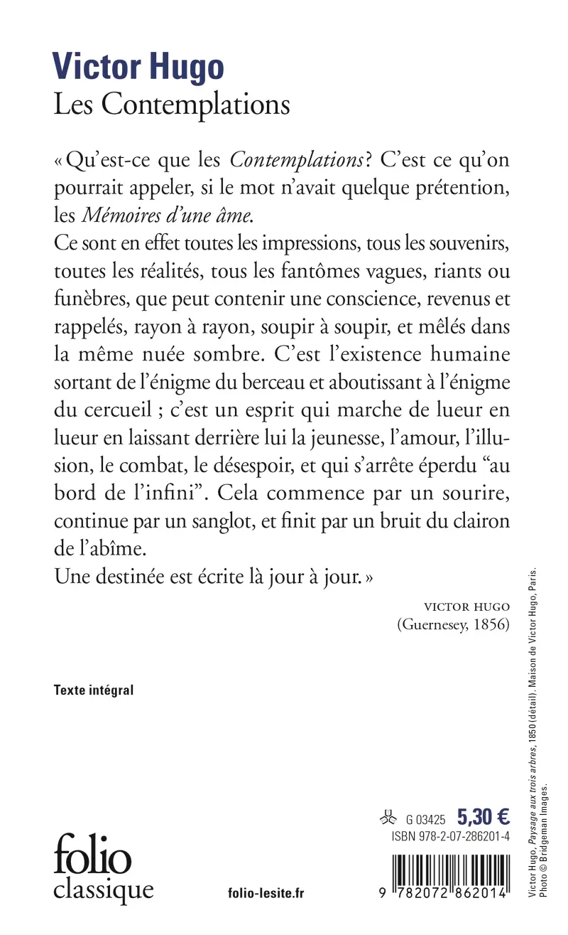 Les Contemplations - Victor Hugo