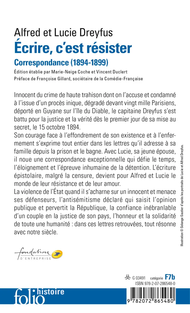 Écrire, c'est résister - Alfred Dreyfus - Lucie Dreyfus