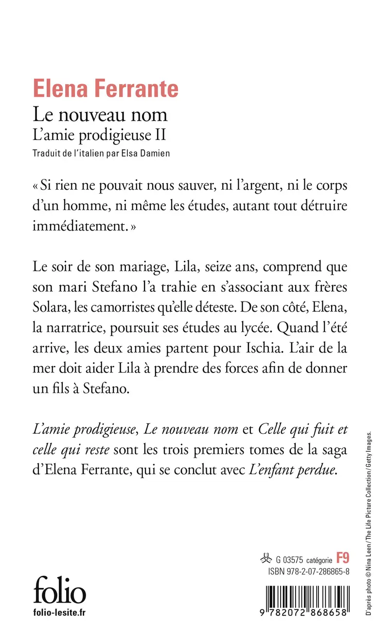 Le nouveau nom - Elena Ferrante