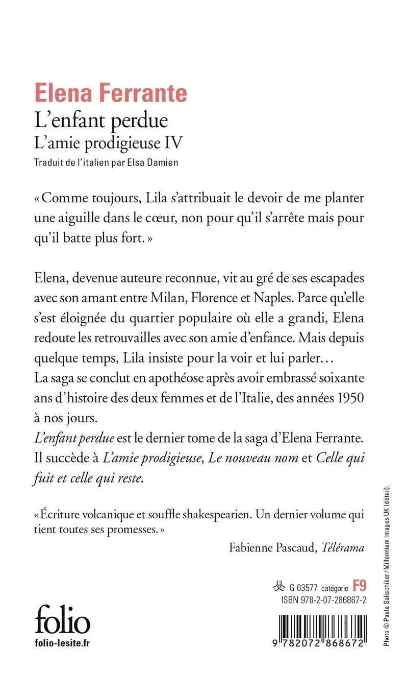 L'enfant perdue - Elena Ferrante