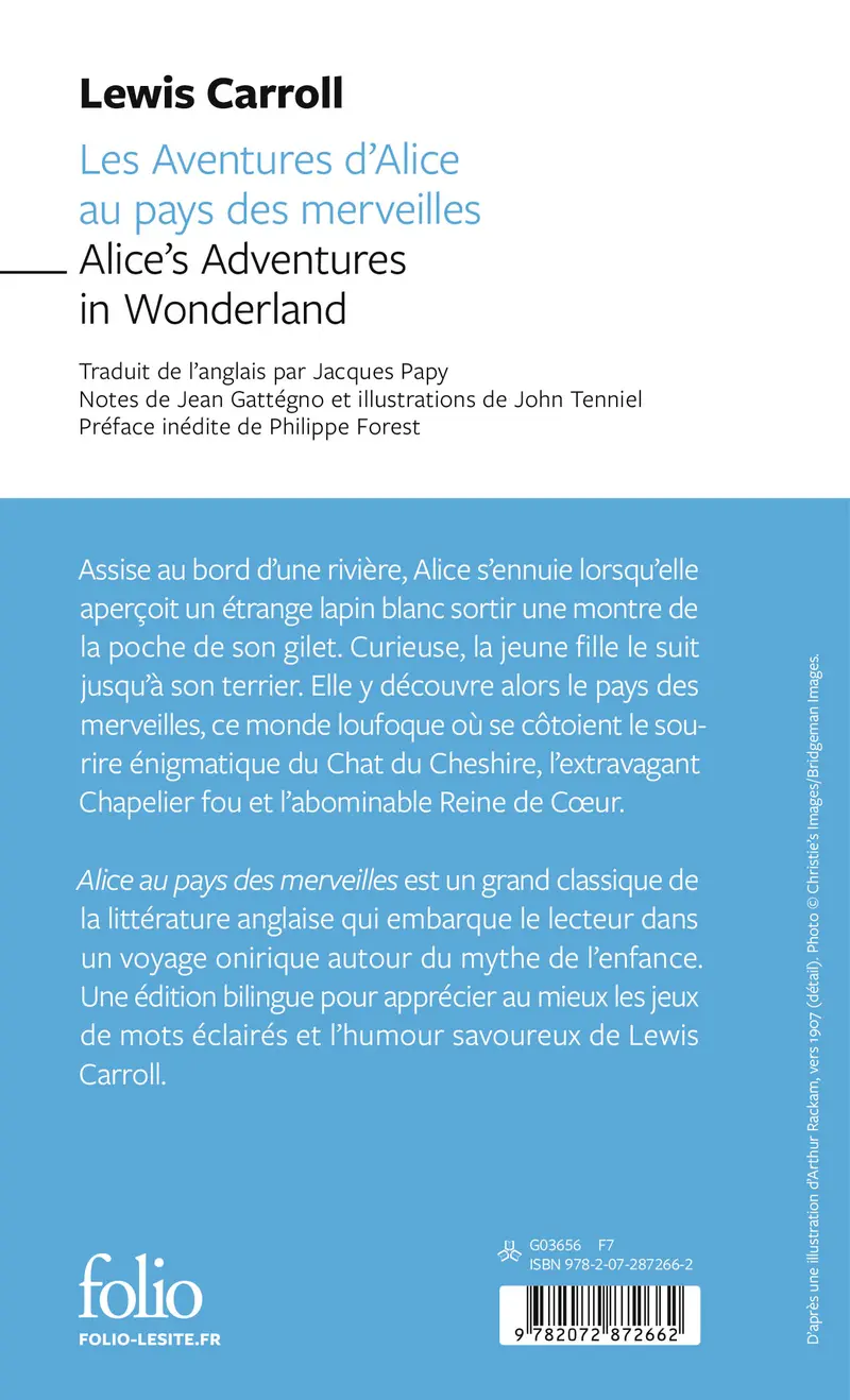 Les Aventures d’Alice au pays des merveilles/Alice’s Adventures in Wonderland - Lewis Carroll - John Tenniel