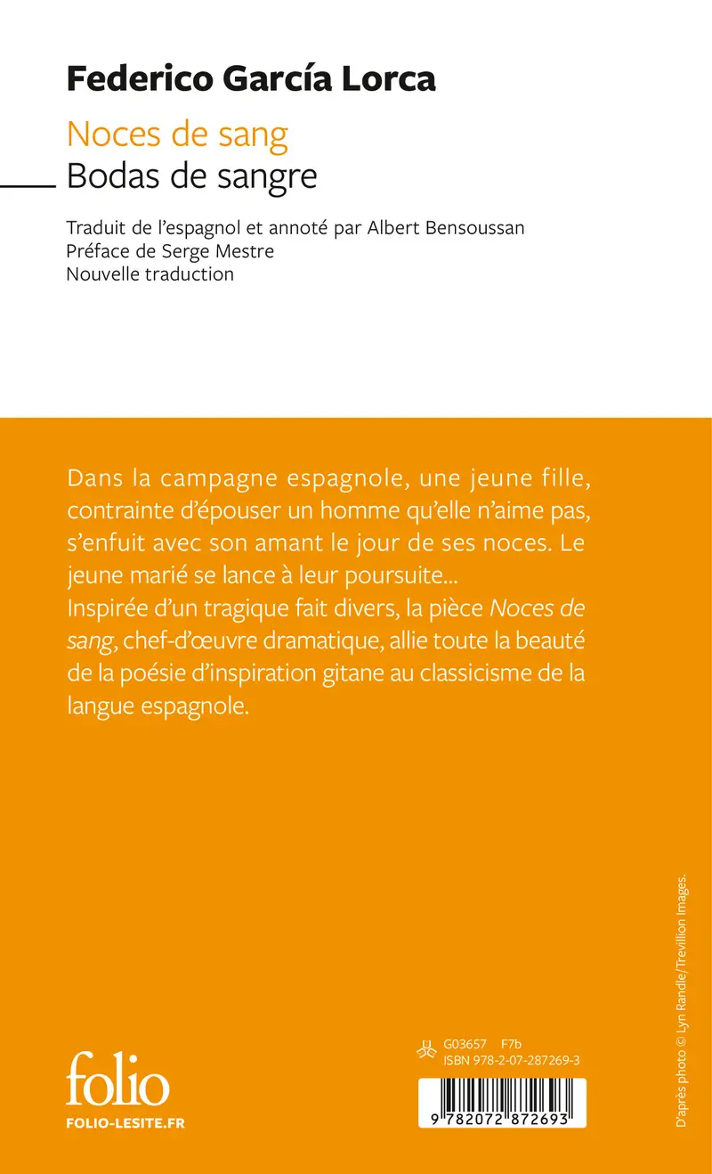 Noces de sang/Bodas de sangre - Federico García Lorca