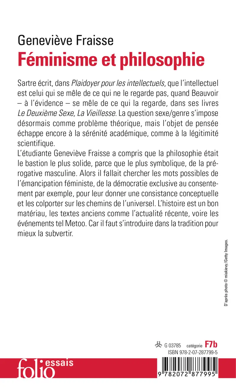 Féminisme et philosophie - Geneviève Fraisse