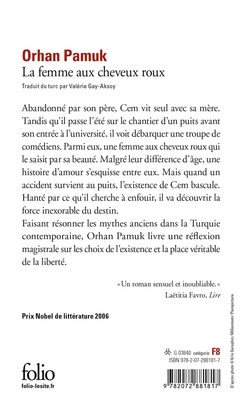 La Femme aux Cheveux roux - Orhan Pamuk