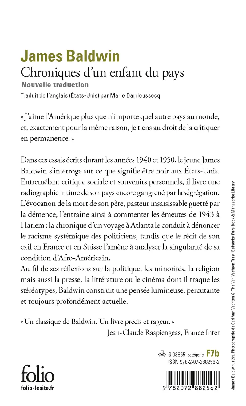 Chroniques d’un enfant du pays - James Baldwin