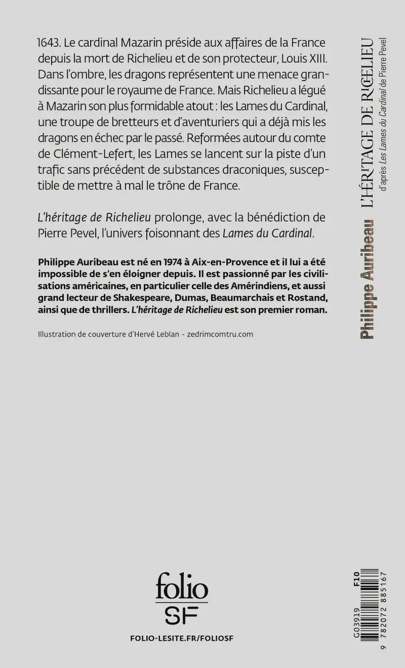L'héritage de Richelieu - Philippe Auribeau