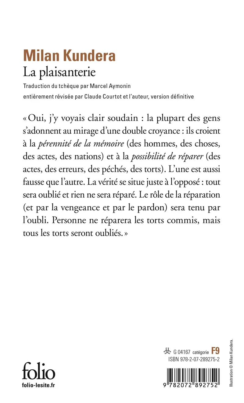 La plaisanterie - Milan Kundera