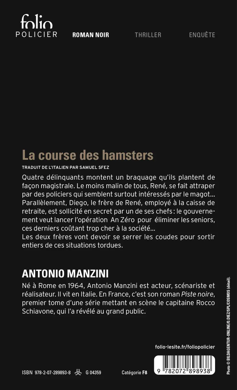 La course des hamsters - Antonio Manzini