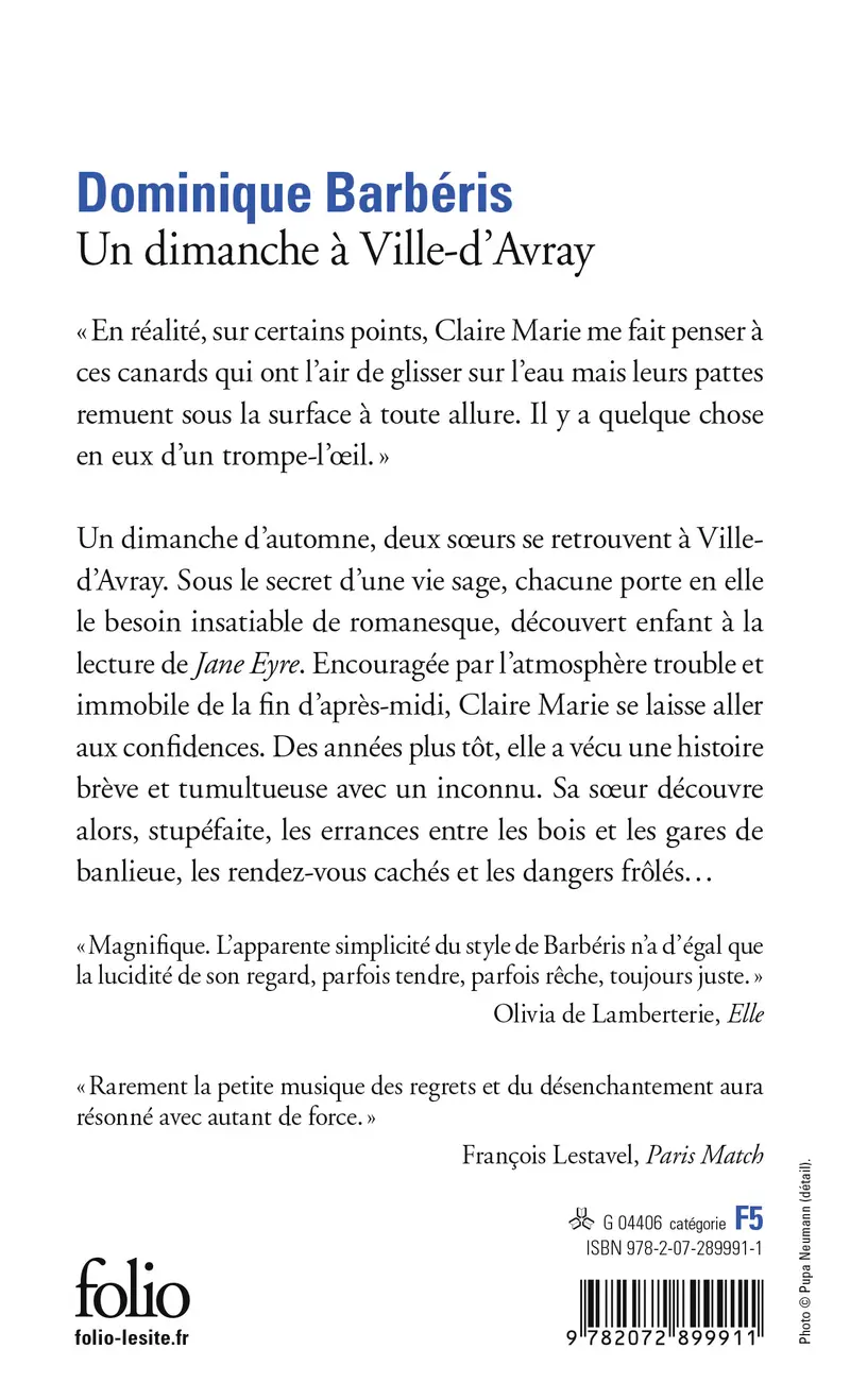 Un dimanche à Ville-d'Avray - Dominique Barbéris