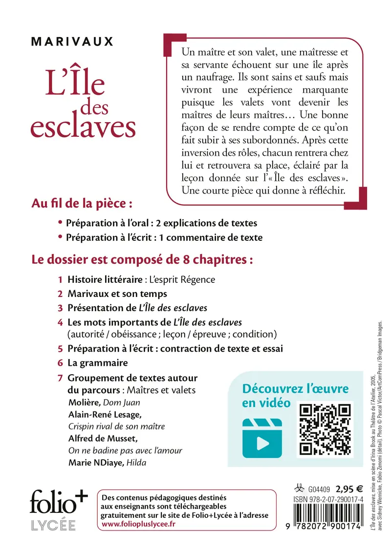L'île des esclaves - Marivaux