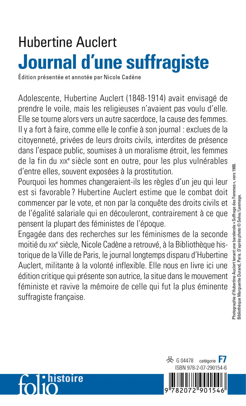 Journal d'une suffragiste - Hubertine Auclert