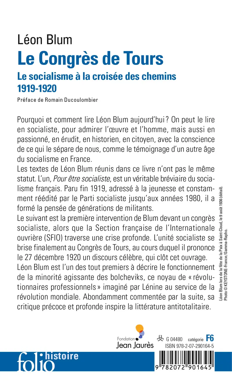 Le Congrès de Tours - Léon Blum