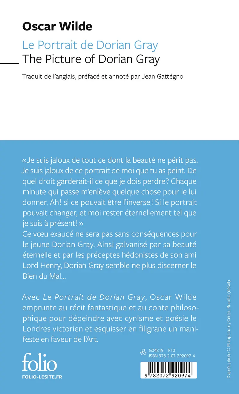 Le Portrait de Dorian Gray/The Picture of Dorian Gray - Oscar Wilde