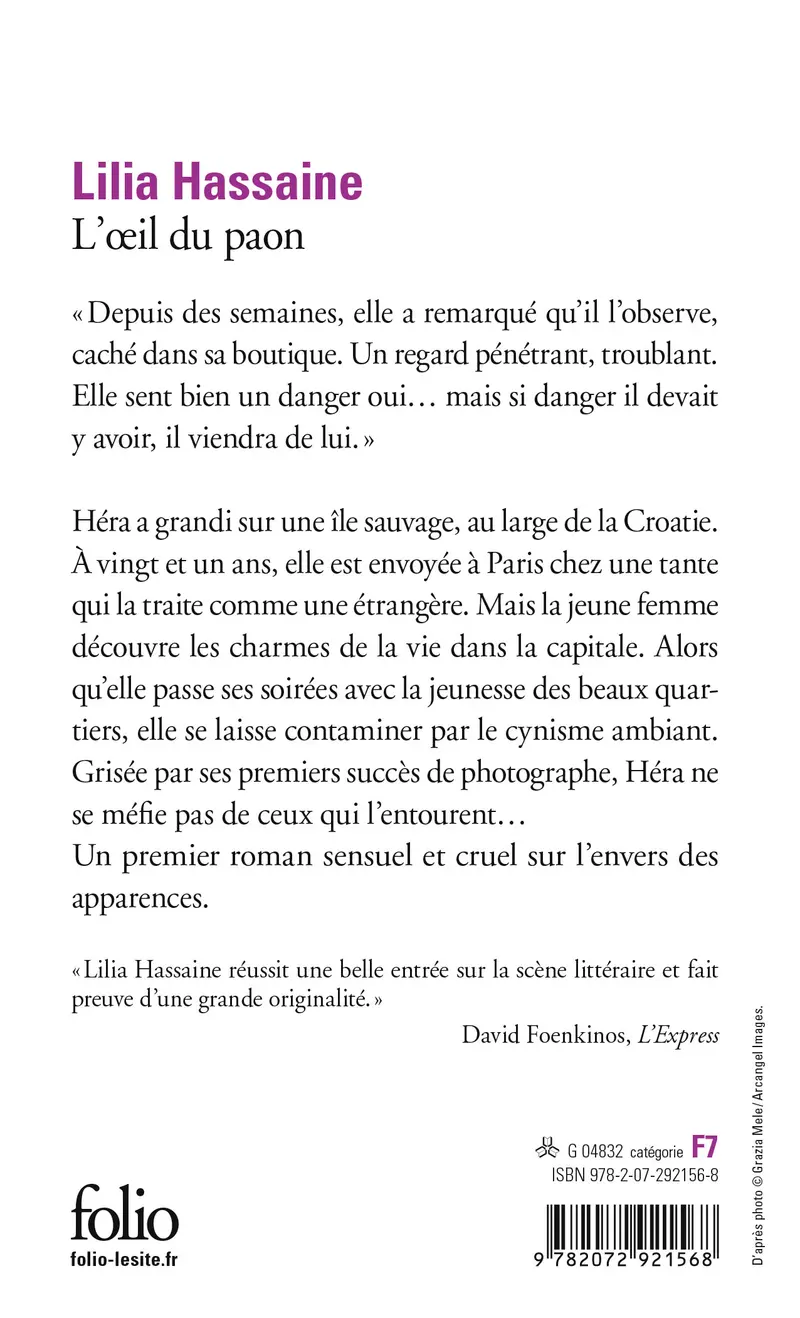 L'œil du paon - Lilia Hassaine