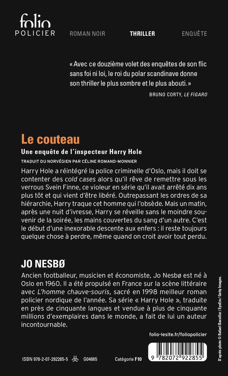 Le couteau - Jo Nesbø