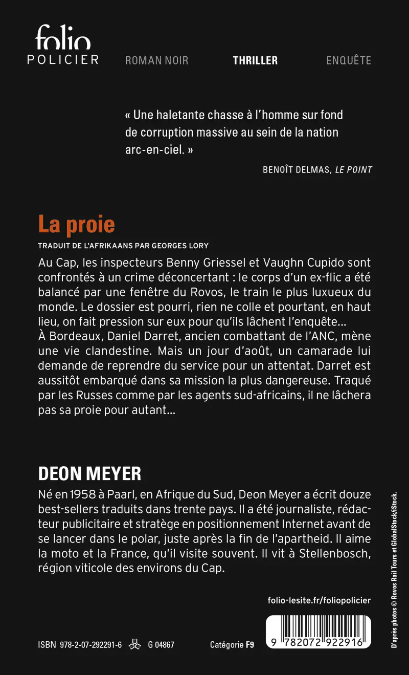 La proie - Deon Meyer