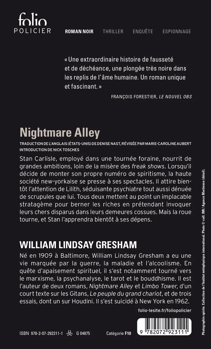 Nightmare Alley - William Lindsay Gresham