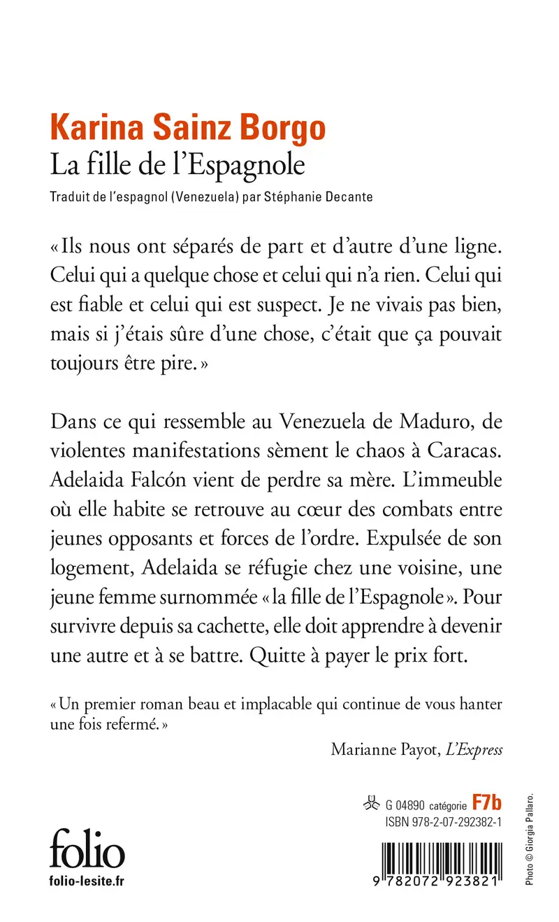 La fille de l'Espagnole - Karina Sainz Borgo