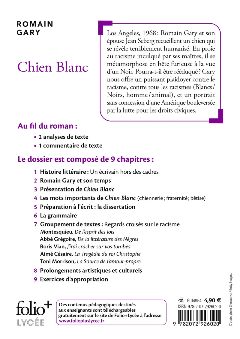 Chien Blanc - Romain Gary