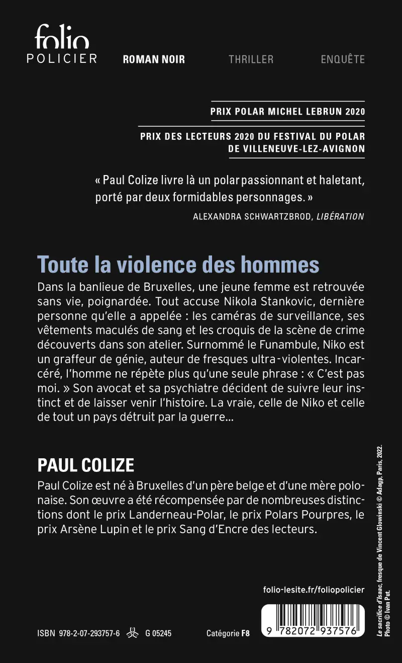 Toute la violence des hommes - Paul Colize