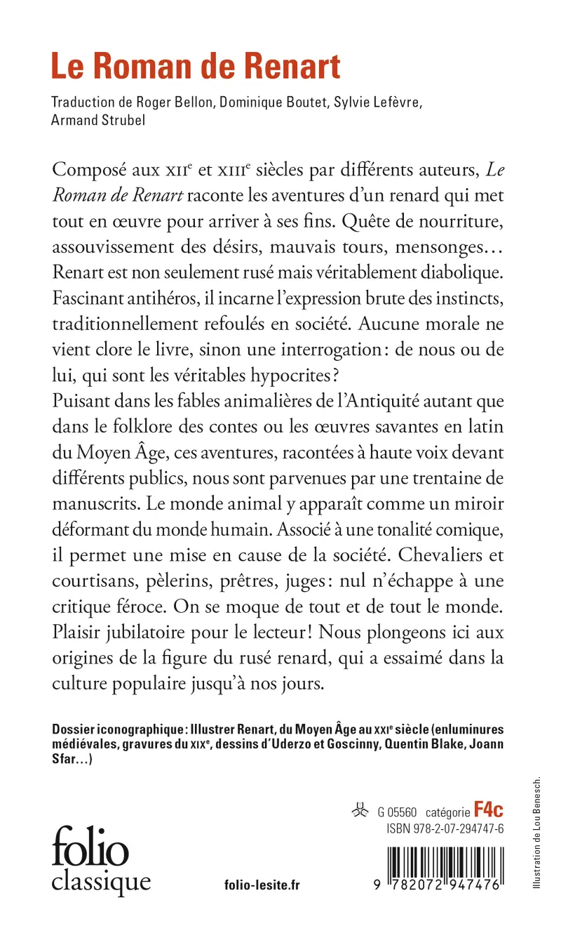 Le Roman de Renart - Anonymes