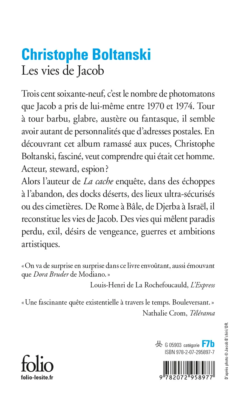 Les vies de Jacob - Christophe Boltanski