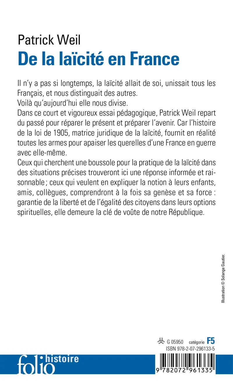 De la laïcité en France - Patrick Weil