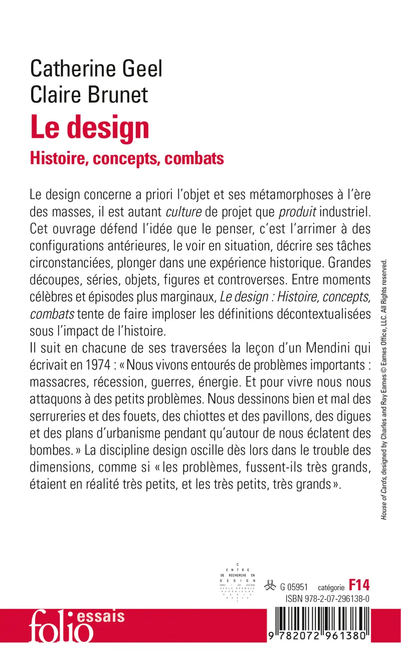 Le design - Claire Brunet - Catherine Geel