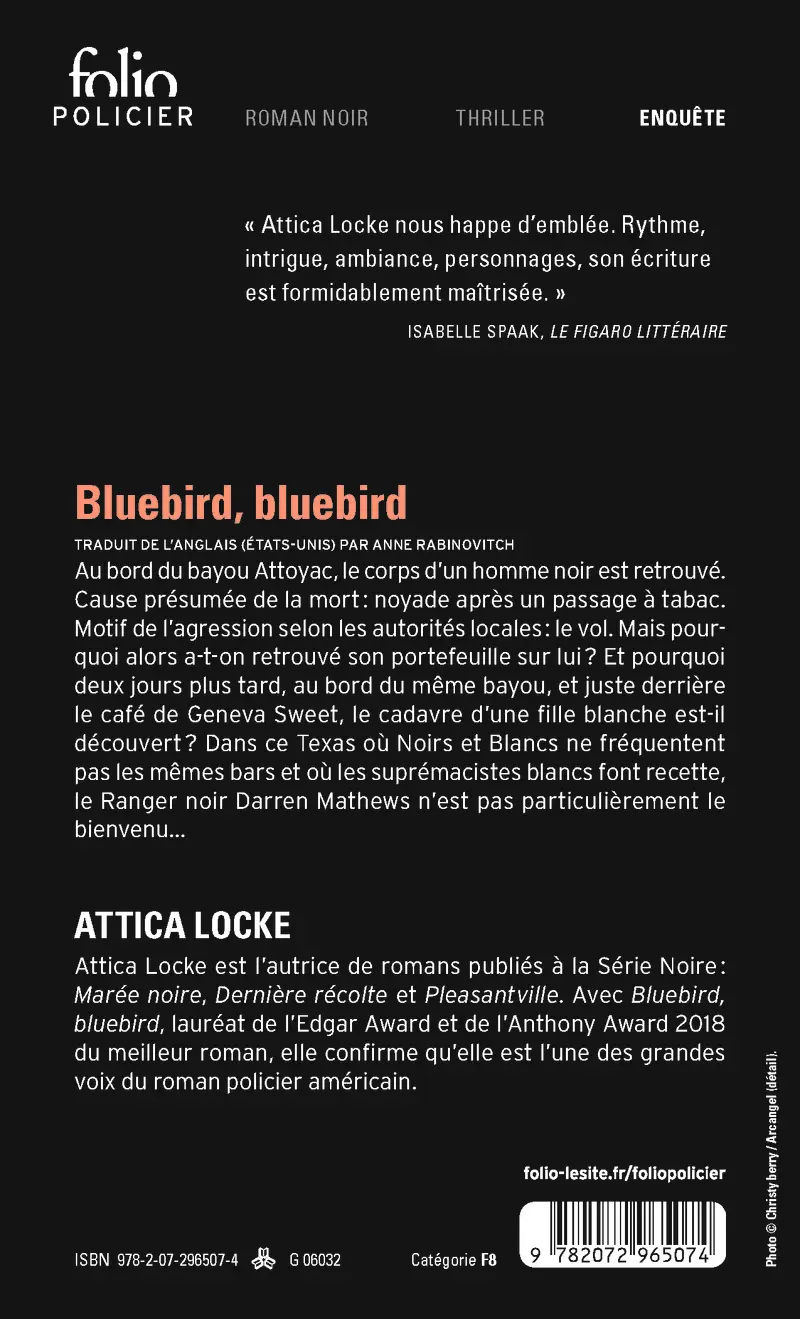 Bluebird, Bluebird - Attica Locke