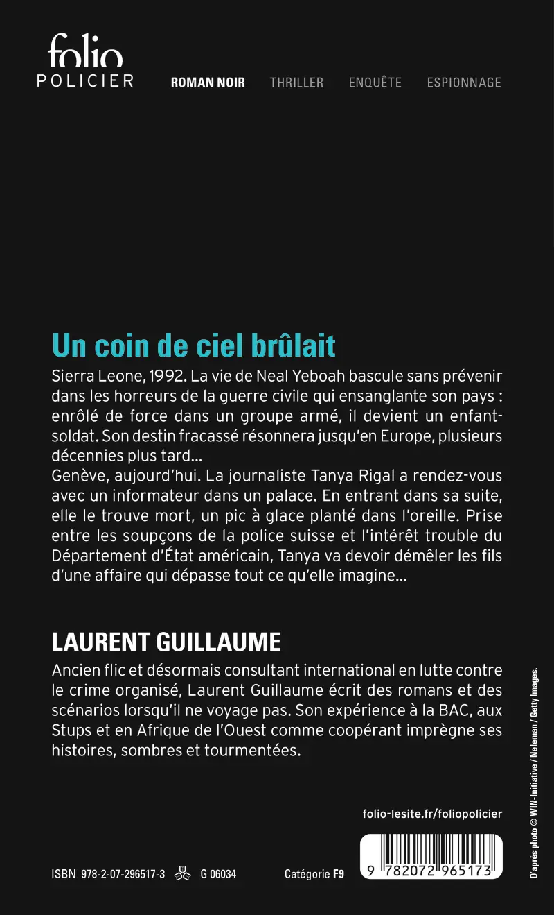 Un coin de ciel brûlait - Laurent Guillaume