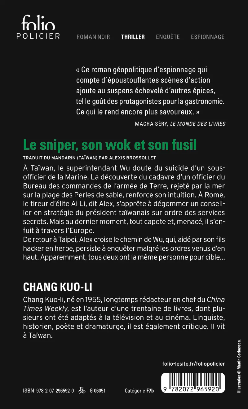 Le sniper, son wok et son fusil - Chang Kuo-Li