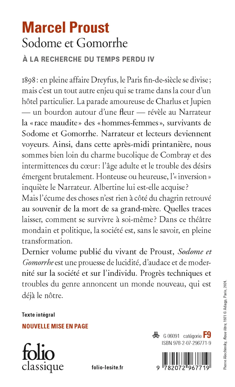 Sodome et Gomorrhe - Marcel Proust