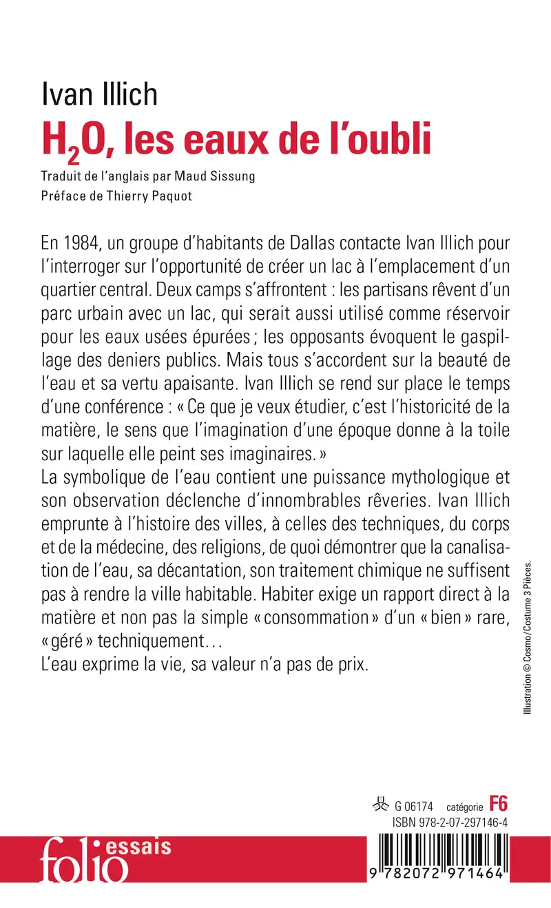 H2O, les eaux de l'oubli - Ivan Illich