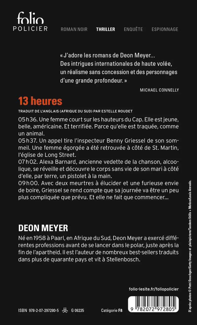 13 heures - Deon Meyer