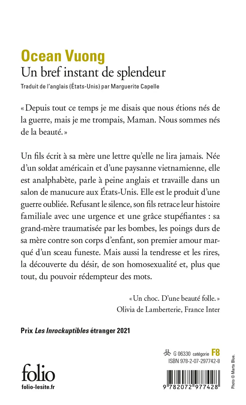 Un bref instant de splendeur - Ocean Vuong