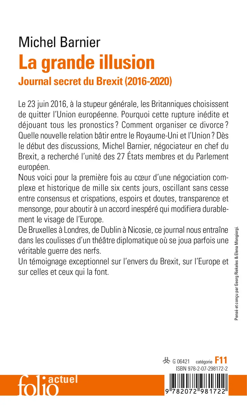 La grande illusion - Michel Barnier