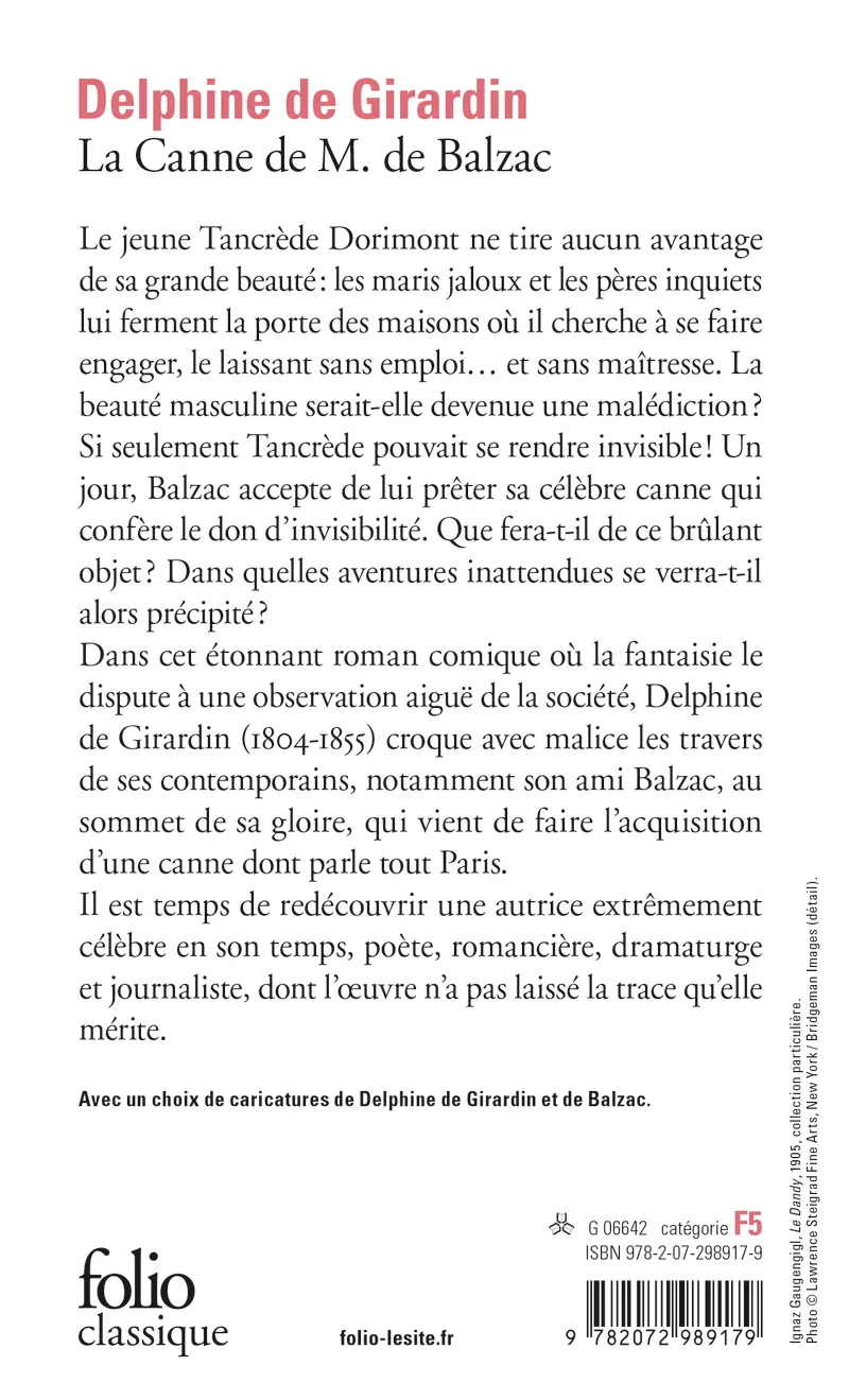 La Canne de M. de Balzac - Delphine de Girardin