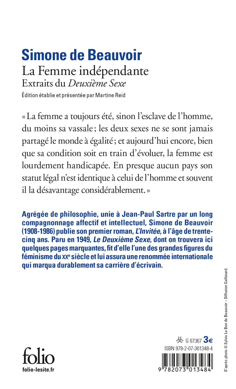 La Femme indépendante - Simone de Beauvoir