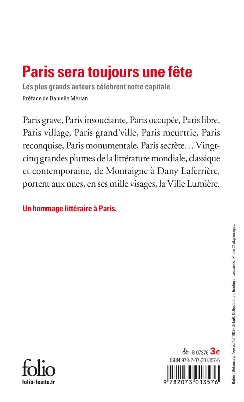 Paris sera toujours une fête - Collectif