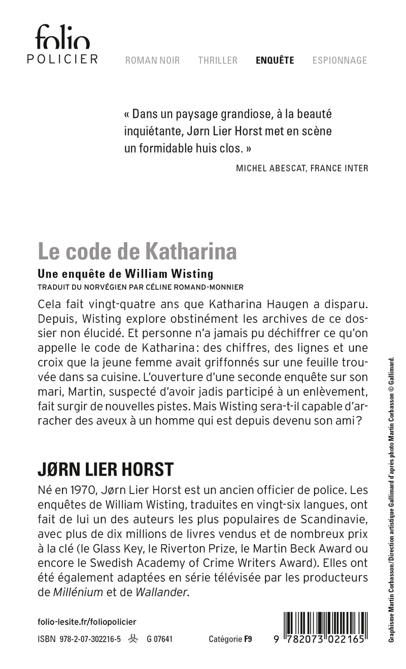 Le code de Katharina - Jørn Lier Horst