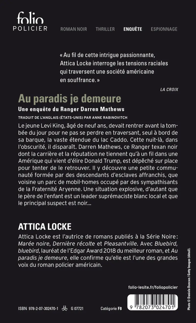 Au paradis je demeure - Attica Locke