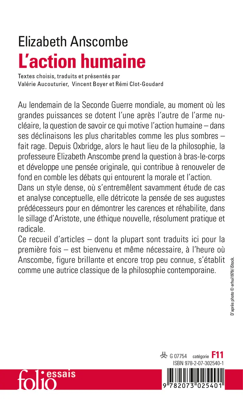 L'action humaine - G. E. M. Anscombe