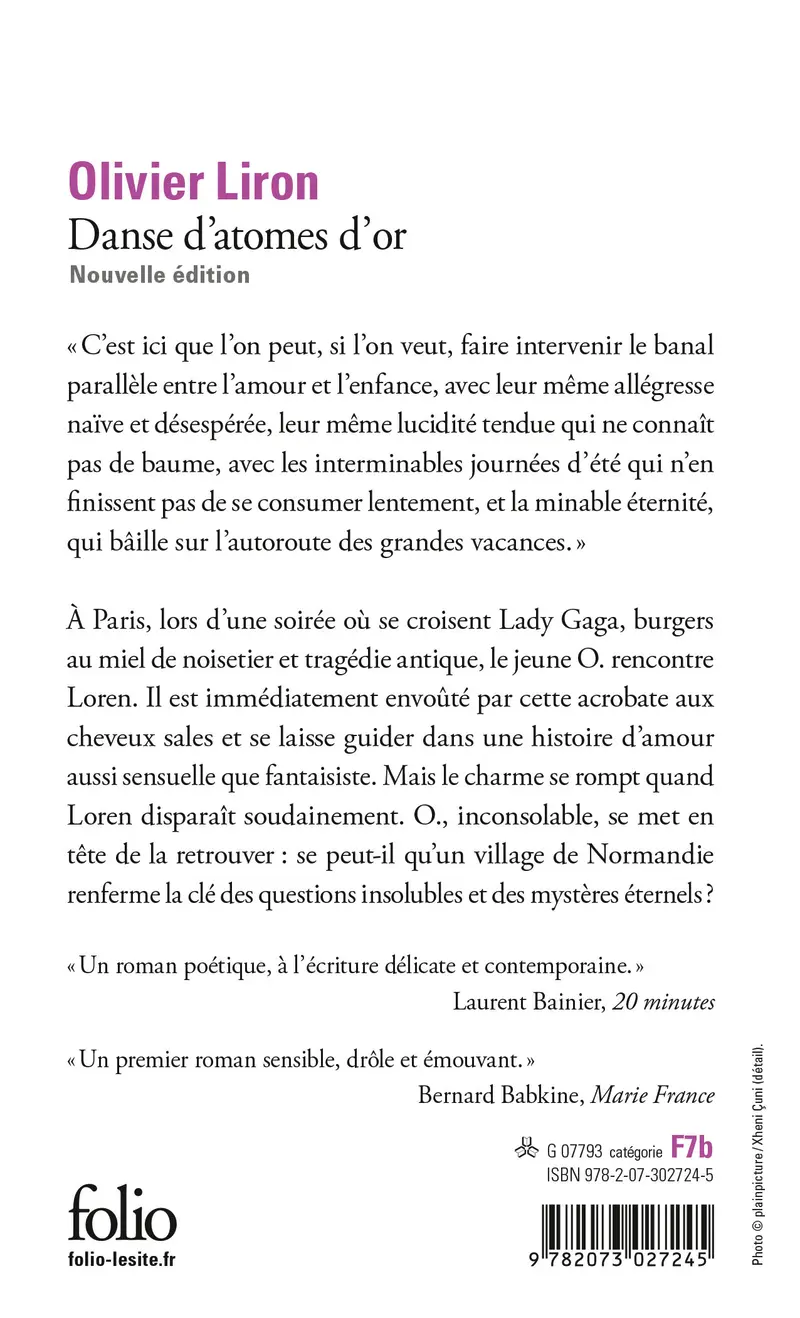 Danse d'atomes d'or - Olivier Liron
