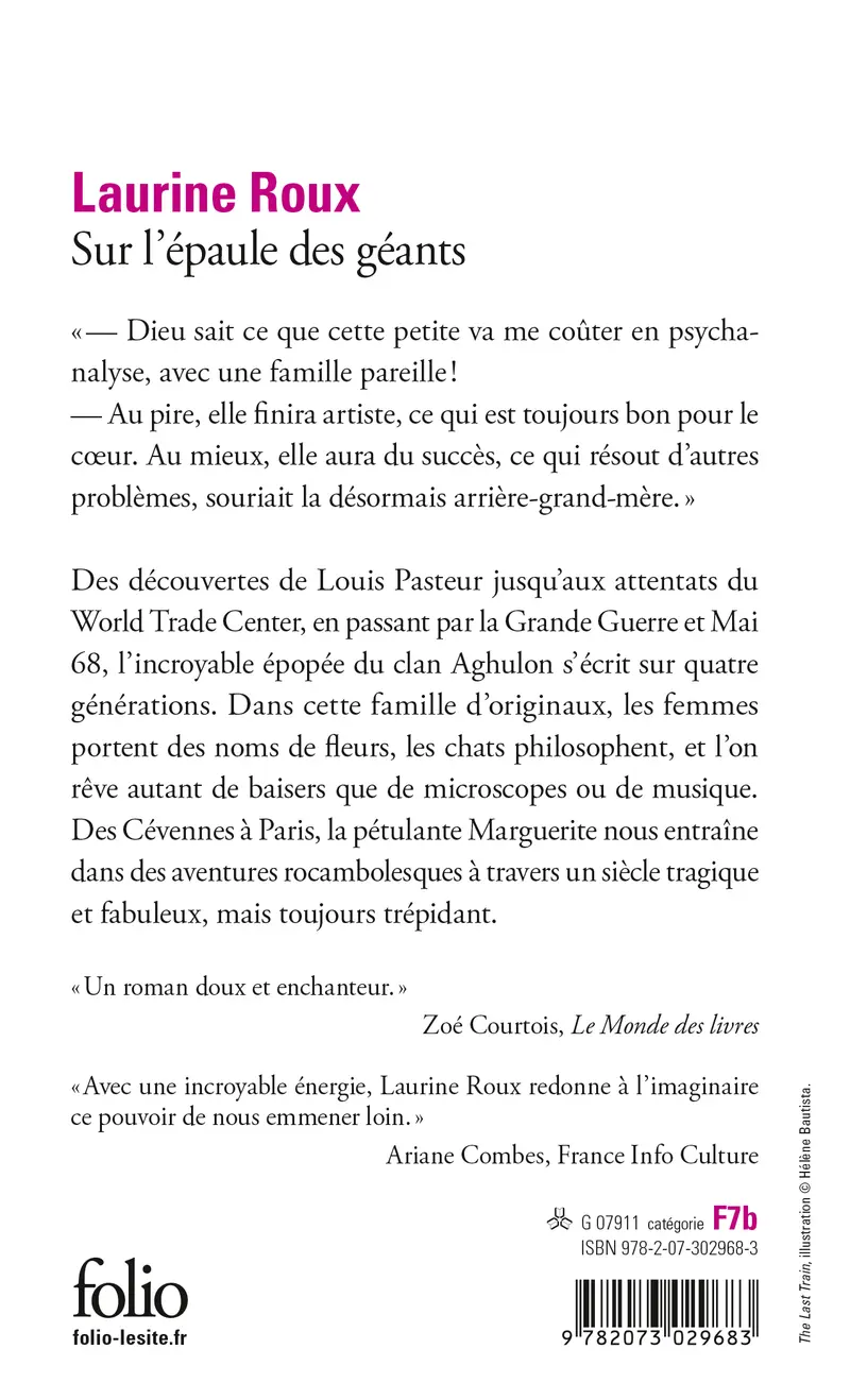 Sur l'épaule des géants - Laurine Roux