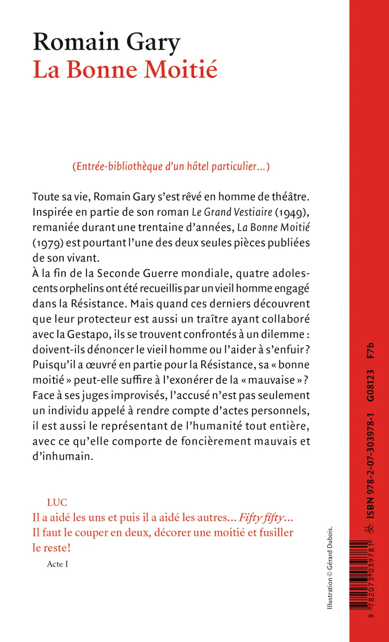 La Bonne Moitié - Romain Gary