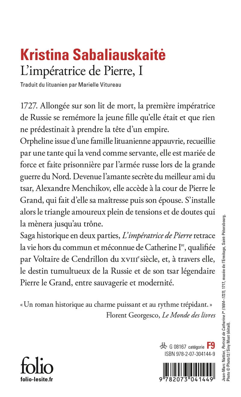 L'Impératrice de Pierre - 1 - Kristina Sabaliauskaite