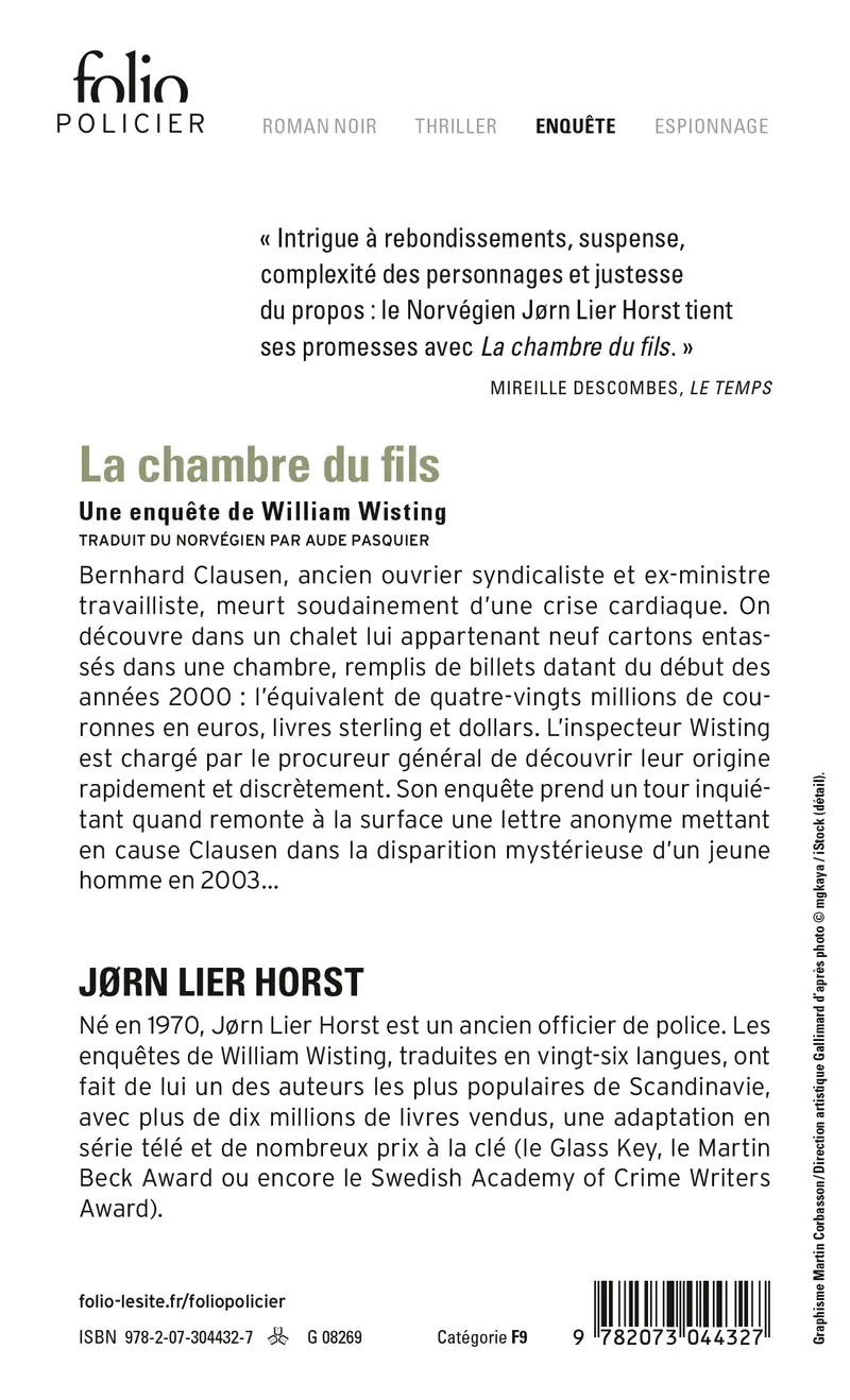 La chambre du fils - Jørn Lier Horst