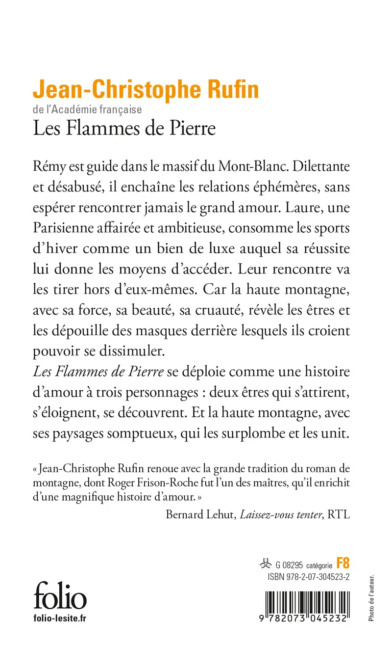 Les Flammes de Pierre - Jean-Christophe Rufin