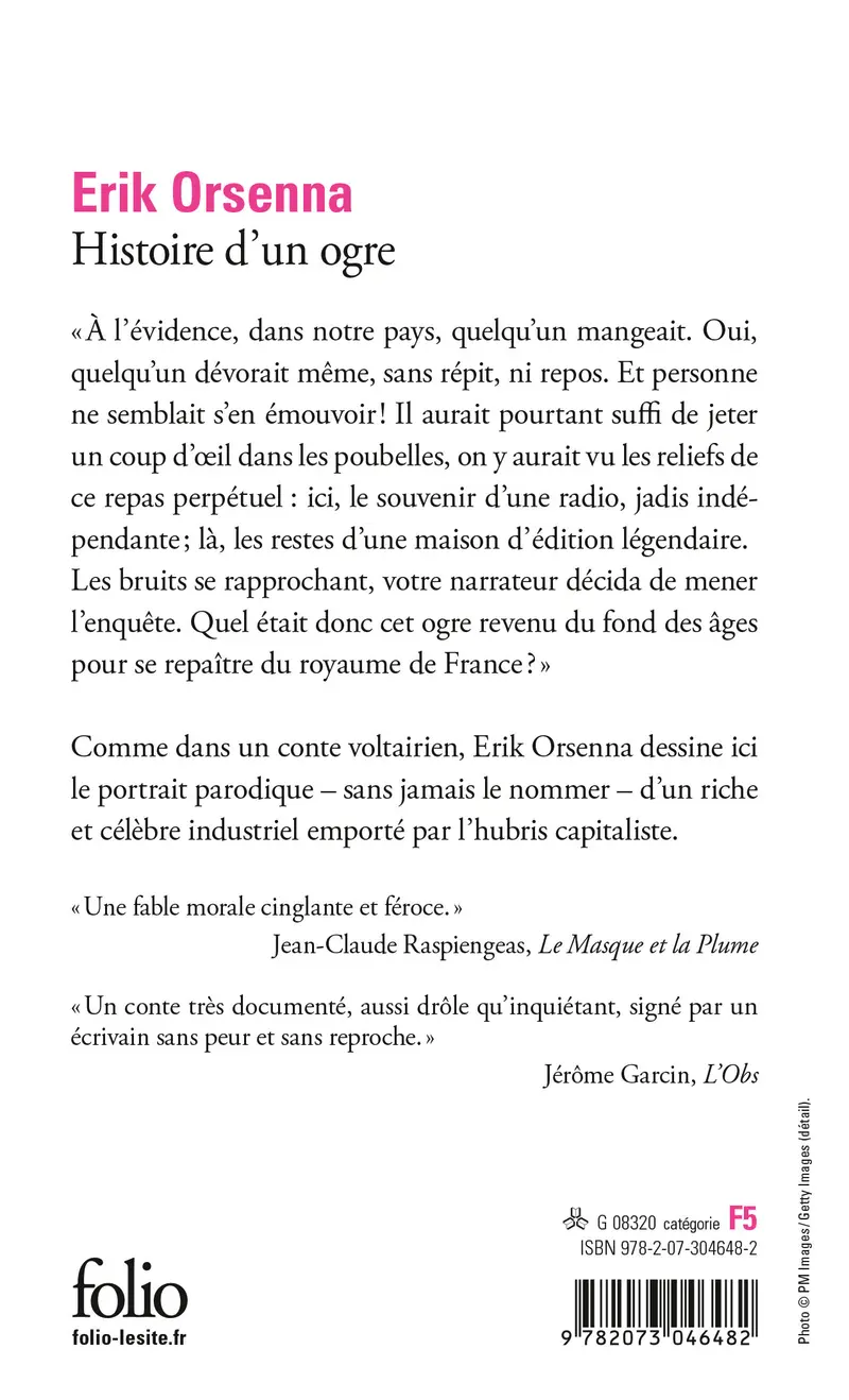 Histoire d'un ogre - Érik Orsenna