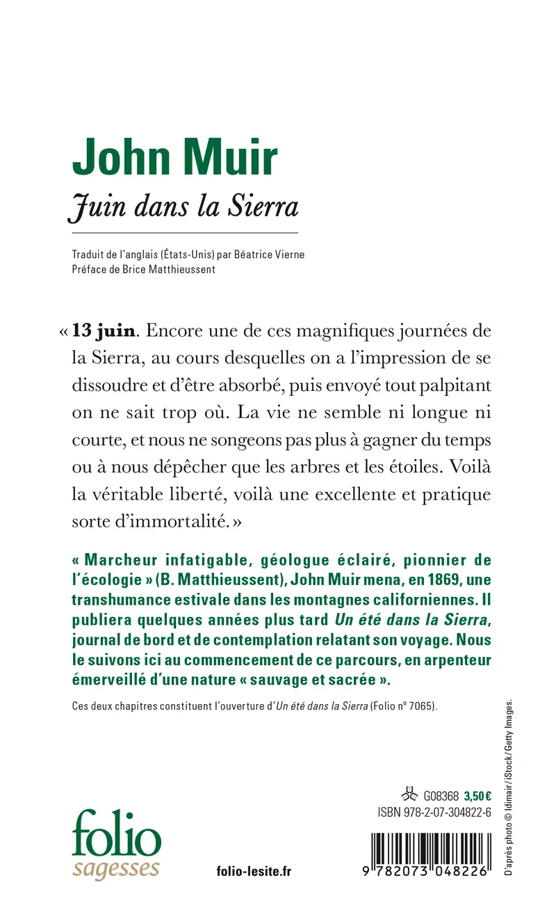 Juin dans la Sierra - John Muir